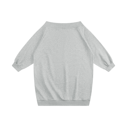 Women's Off-the-Shoulder Dress in flower gray, alternate angle