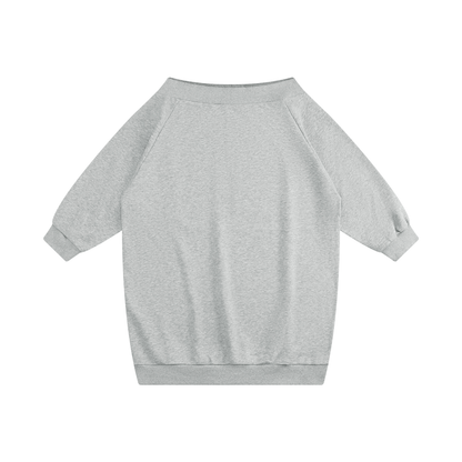 Women's Off-the-Shoulder Dress in flower gray