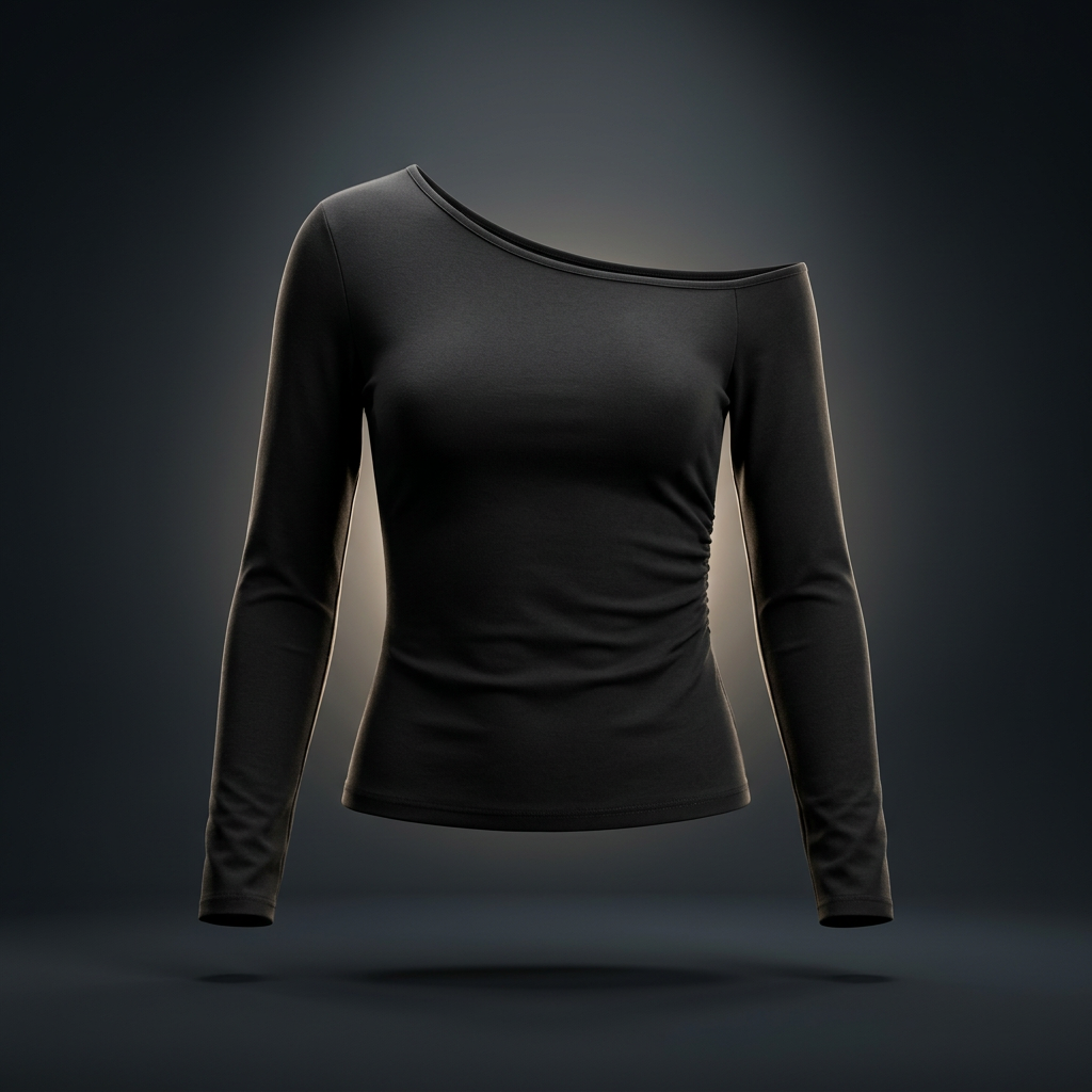 Women's Off-the-Shoulder Long Sleeve T-Shirt