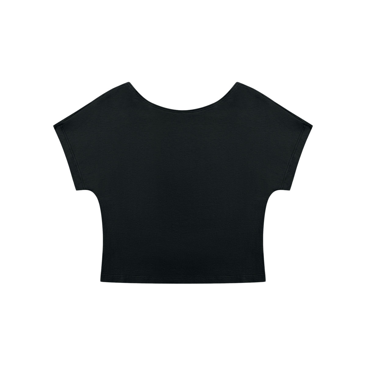 Women's Open-Back T-Shirt in black