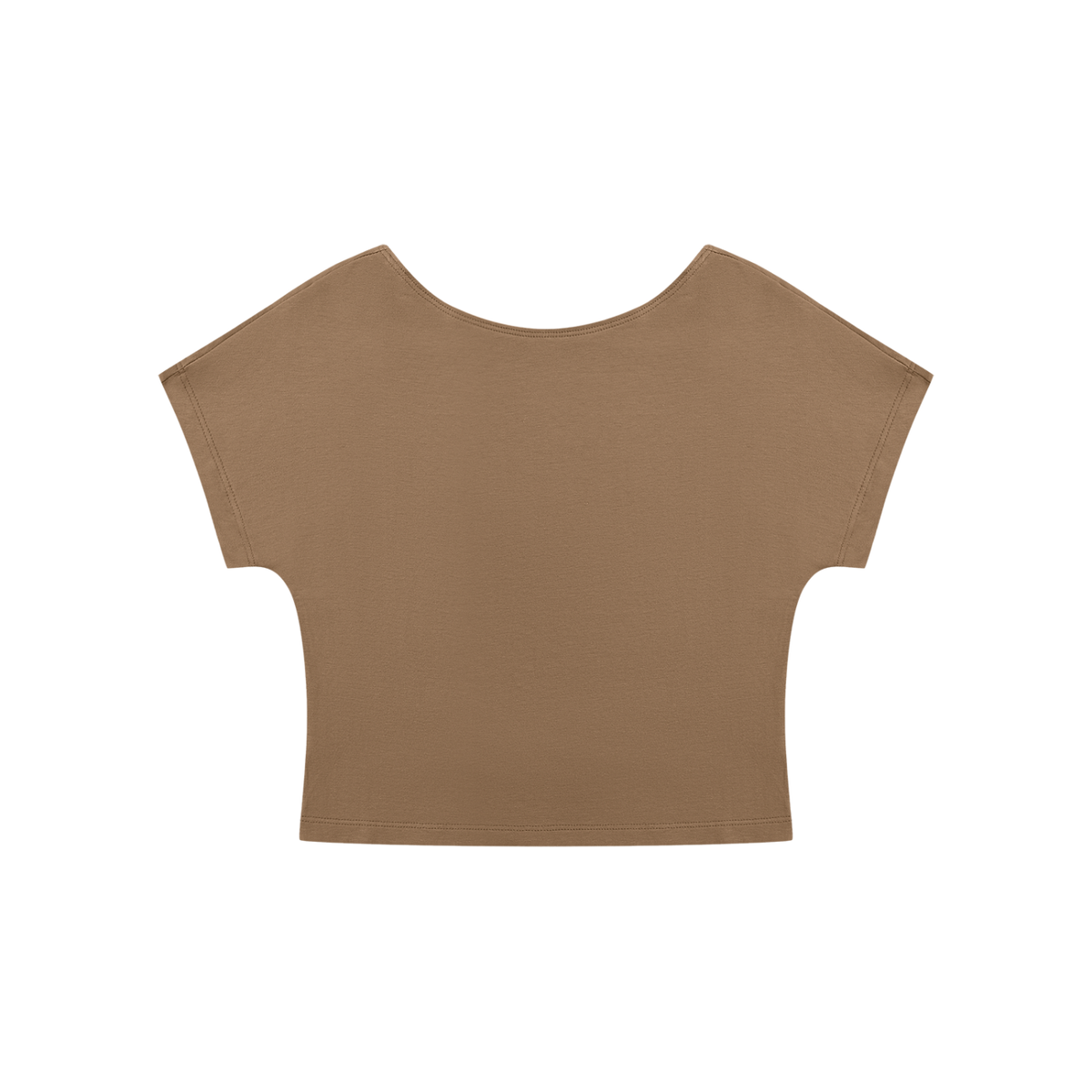Women's Open-Back T-Shirt in coffee