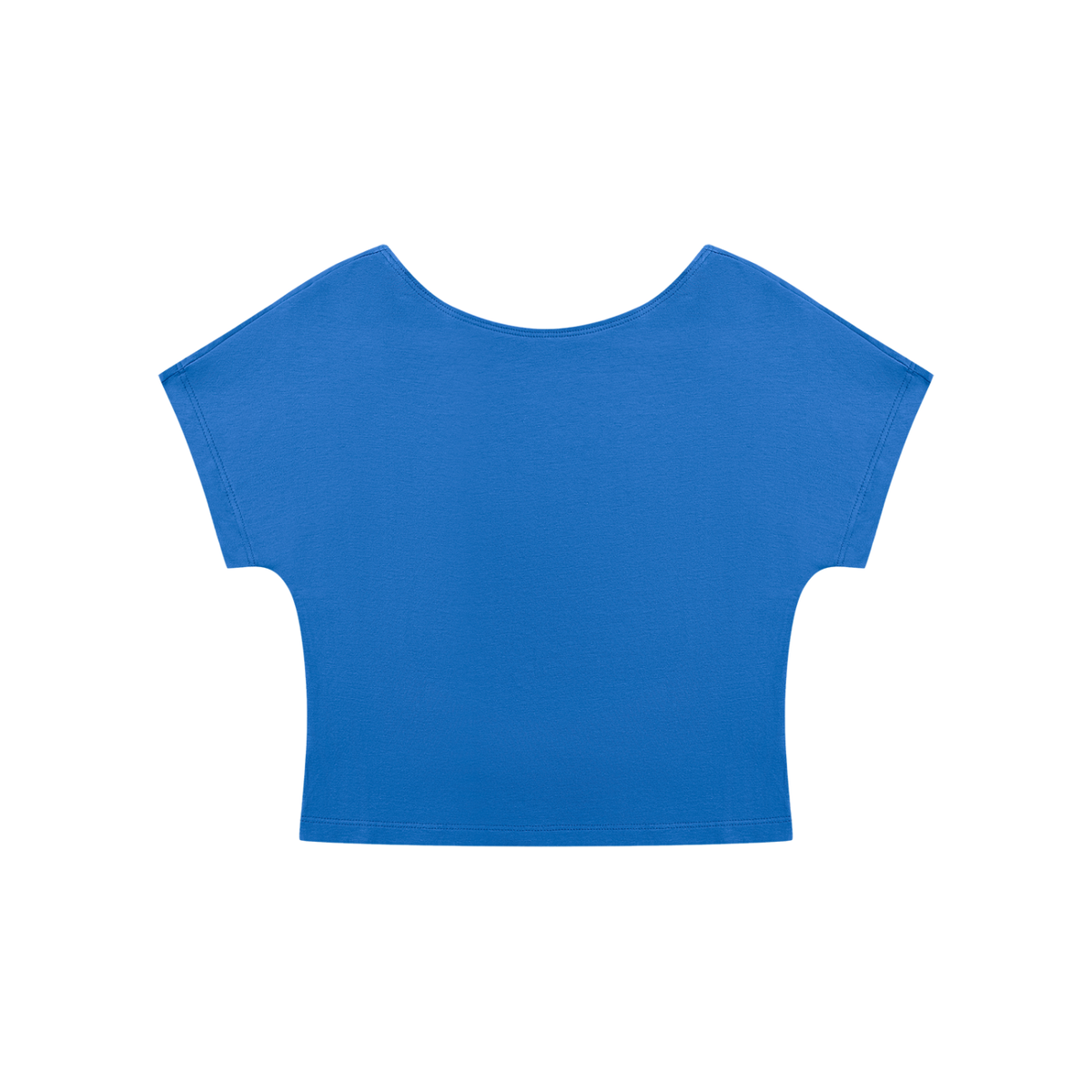 Women's Open-Back T-Shirt in colorful blue
