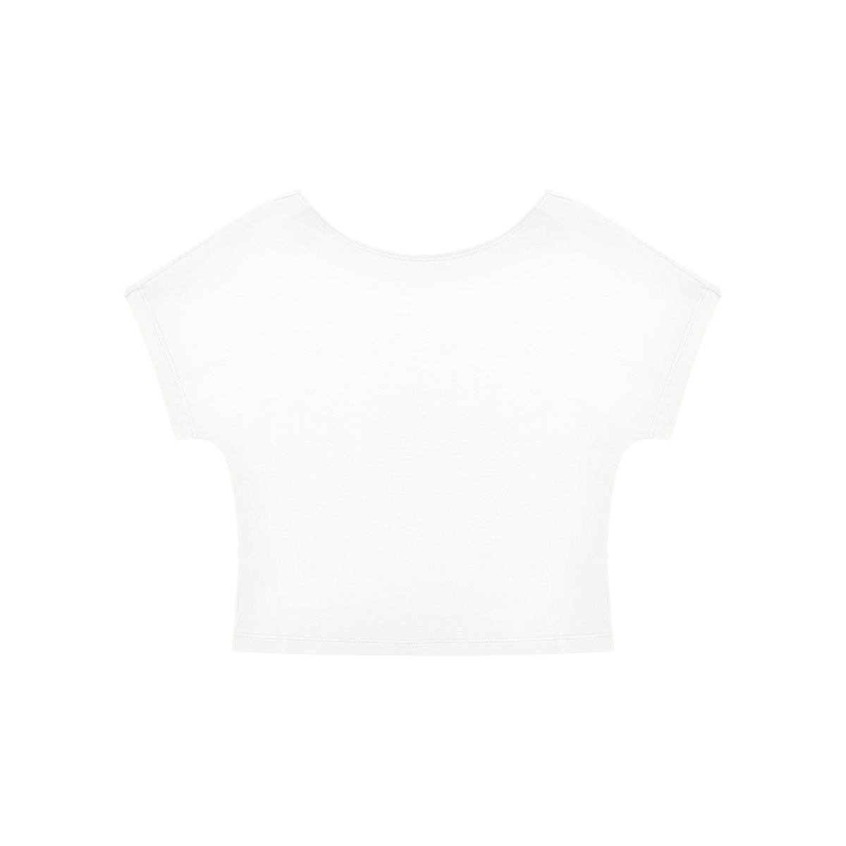 Women's Open-Back T-Shirt in white