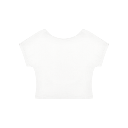 Women's Open-Back T-Shirt in white