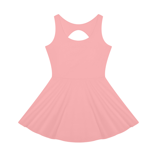 Women's Open-Back Tennis Dress in pink