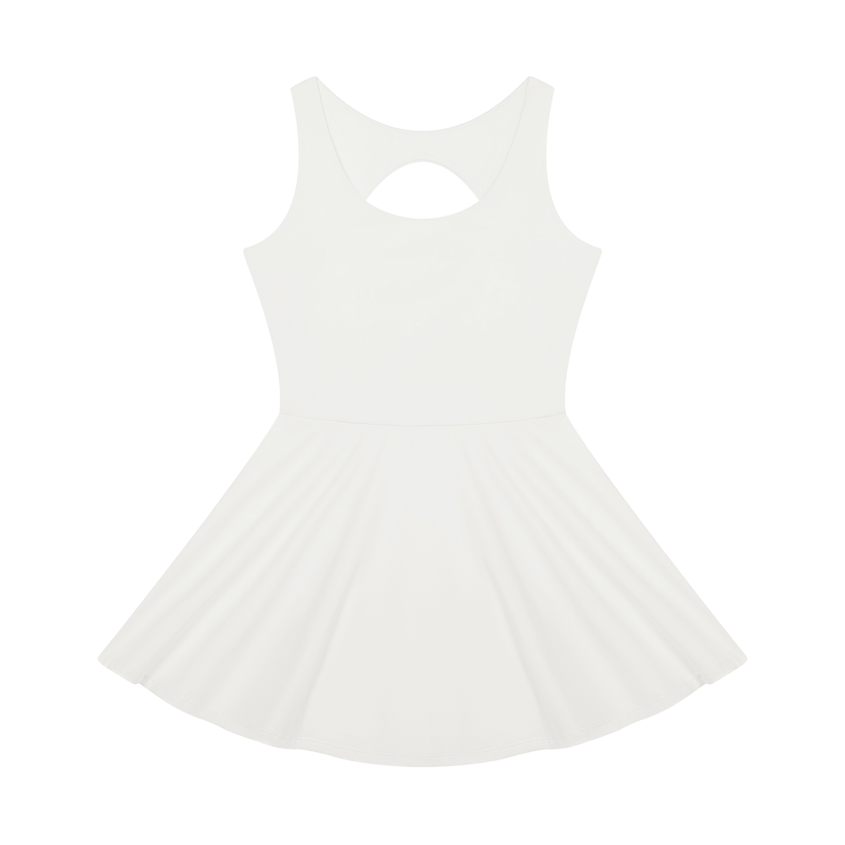 Women's Open-Back Tennis Dress in white