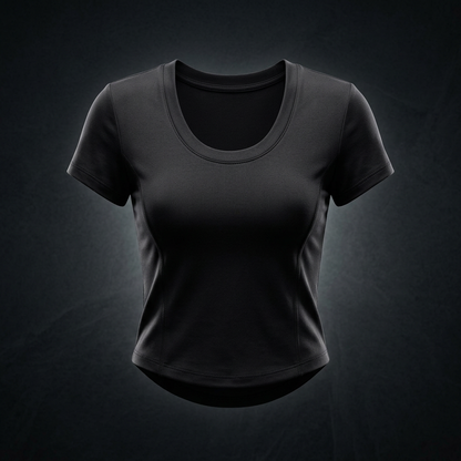 Women's Paneled Crop T-Shirt
