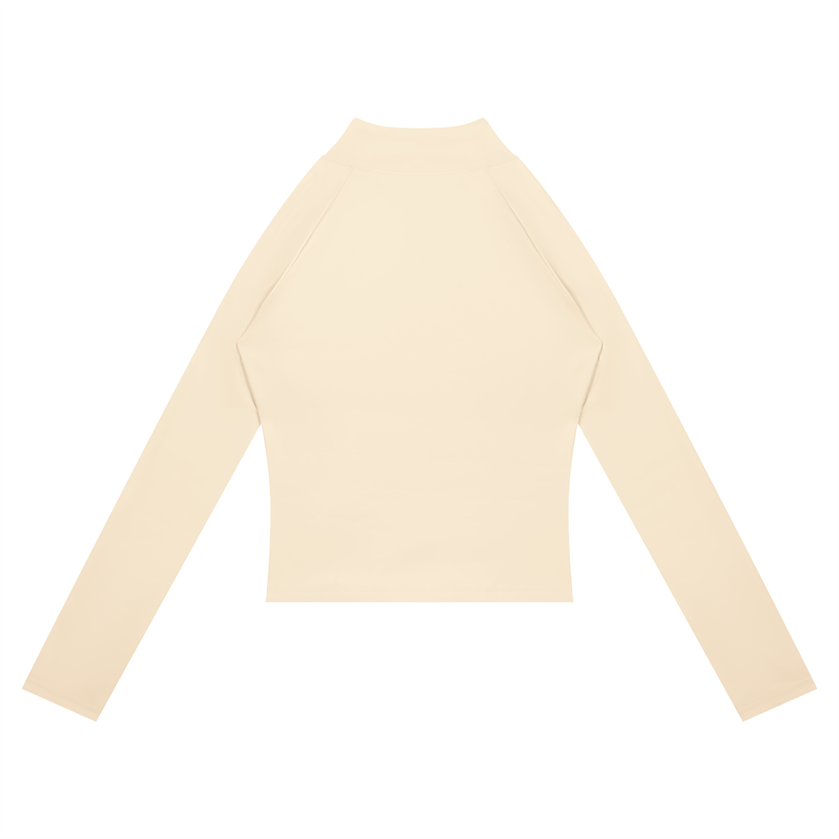 Women's Paneled Yoga Full Zip Jacket in apricot with khaki, alternate angle