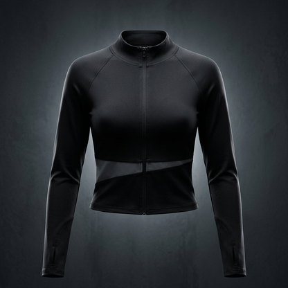 Women's Paneled Yoga Full Zip Jacket