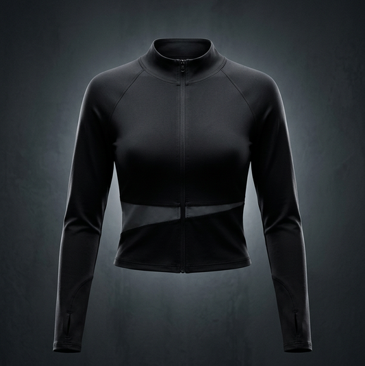 Women's Paneled Yoga Full Zip Jacket