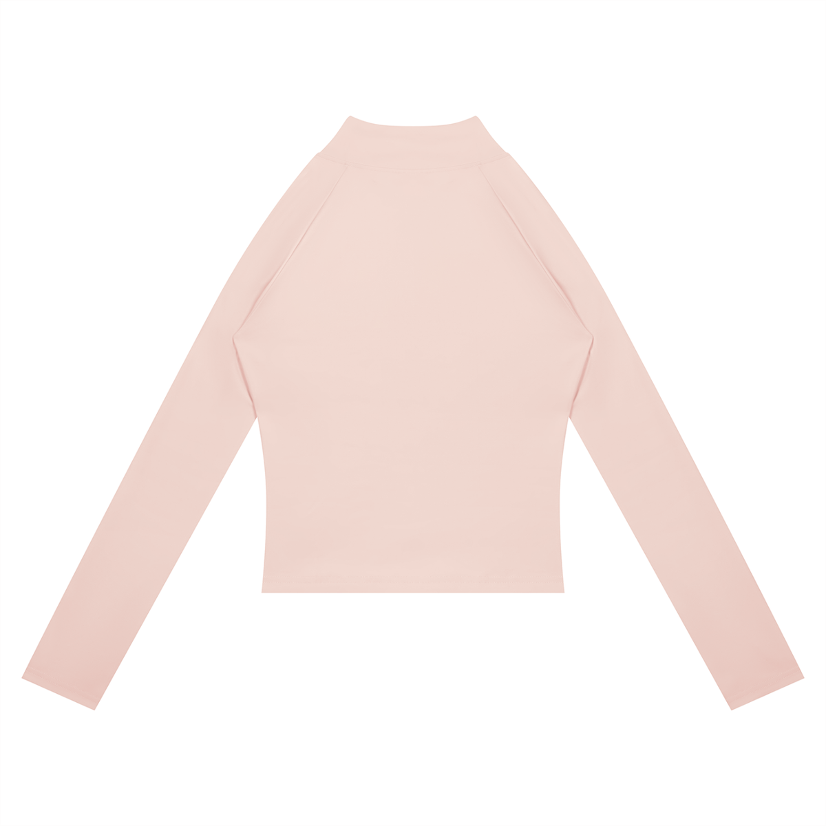 Women's Paneled Yoga Full Zip Jacket in light pink with apricot, alternate angle