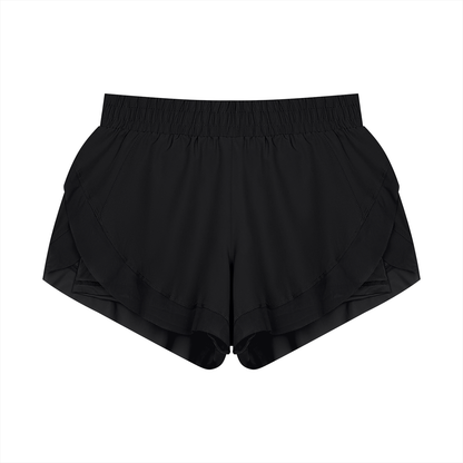 Women's Paneled Yoga Shorts in black