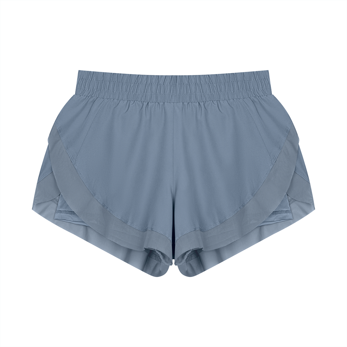 Women's Paneled Yoga Shorts in blue