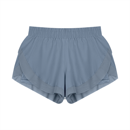 Women's Paneled Yoga Shorts in blue
