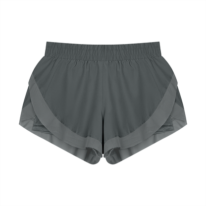 Women's Paneled Yoga Shorts in gray