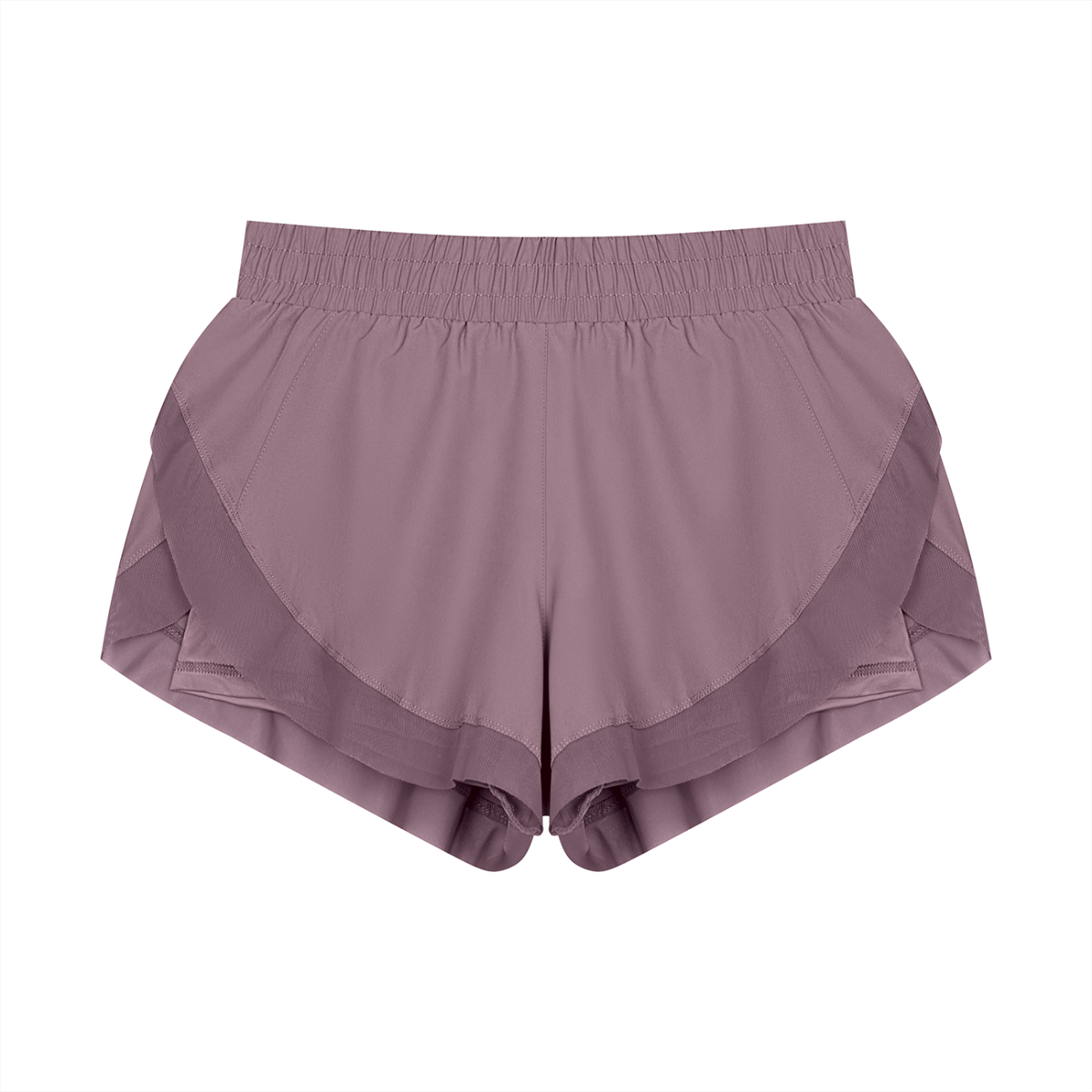 Women's Paneled Yoga Shorts in purple
