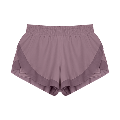 Women's Paneled Yoga Shorts in purple