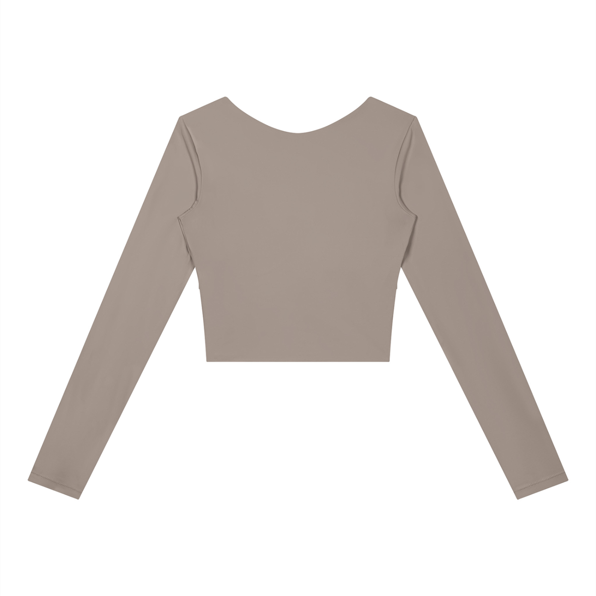 Women's Panelled Long Sleeve Yoga T-Shirt in gray purple with misty purple, alternate angle