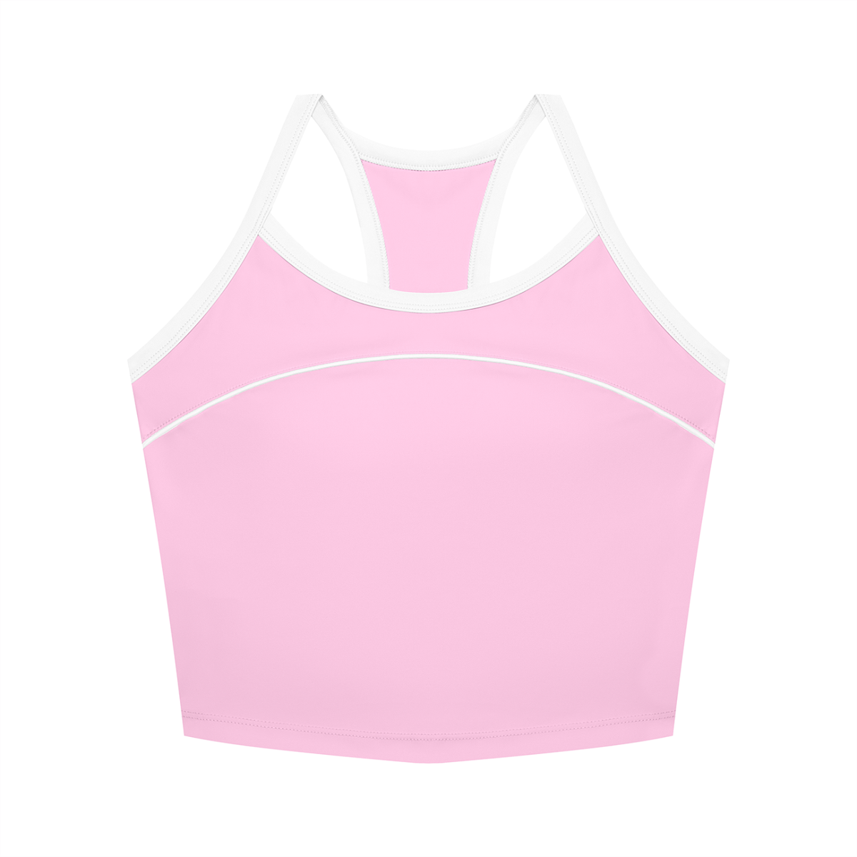 Women's Piping Yoga Tank Top in pink