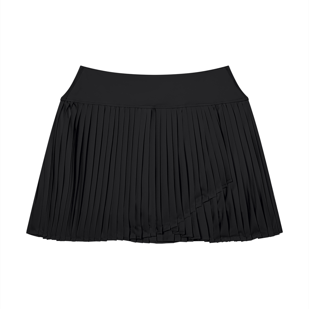 Women's Pleated Yoga Skort in black