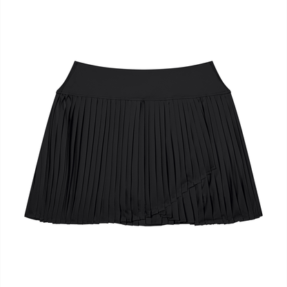 Women's Pleated Yoga Skort in black