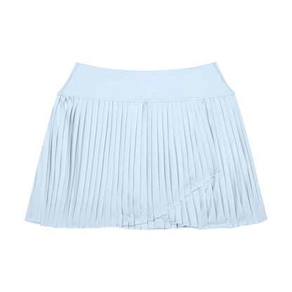 Women's Pleated Yoga Skort in light blue