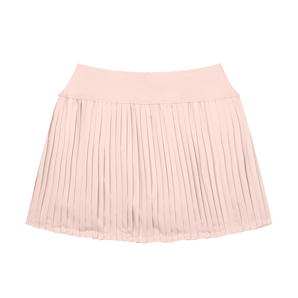 Women's Pleated Yoga Skort in light pink, alternate angle