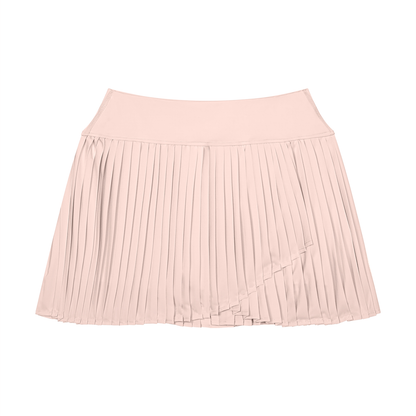 Women's Pleated Yoga Skort in light pink