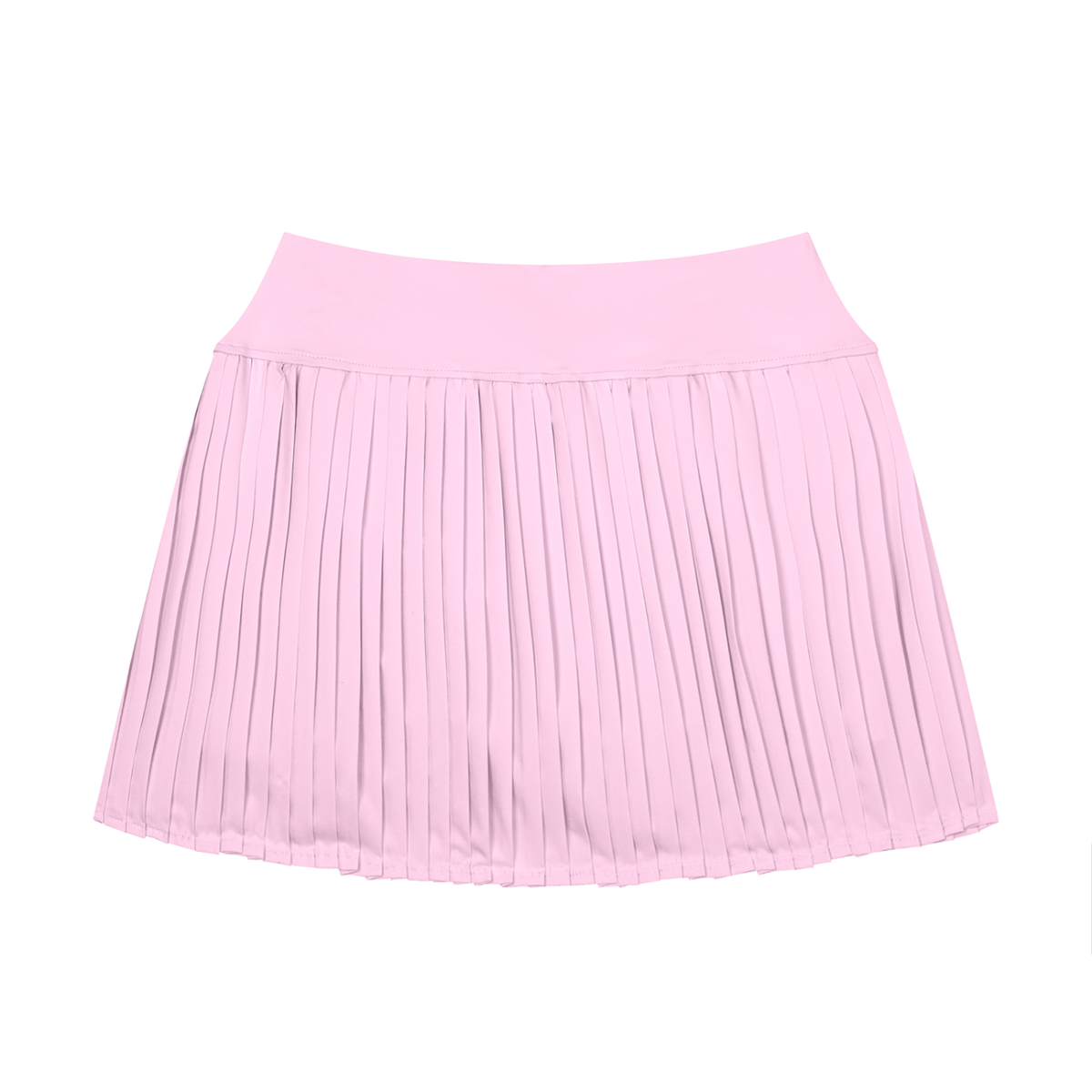 Women's Pleated Yoga Skort in pink, alternate angle