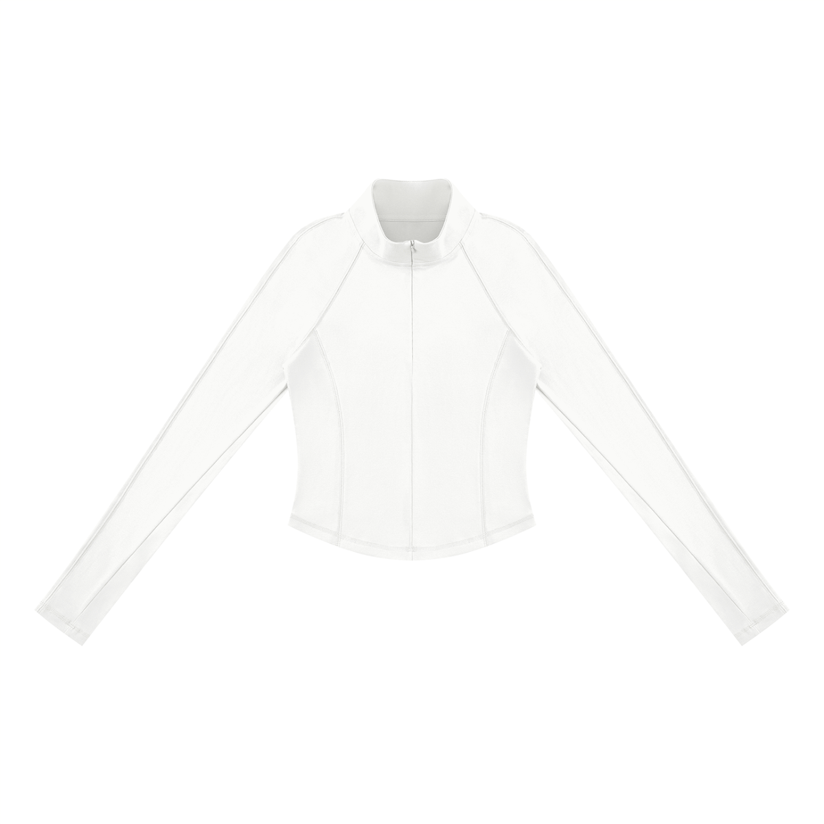 Women's Quarter-Zip T-Shirt in white