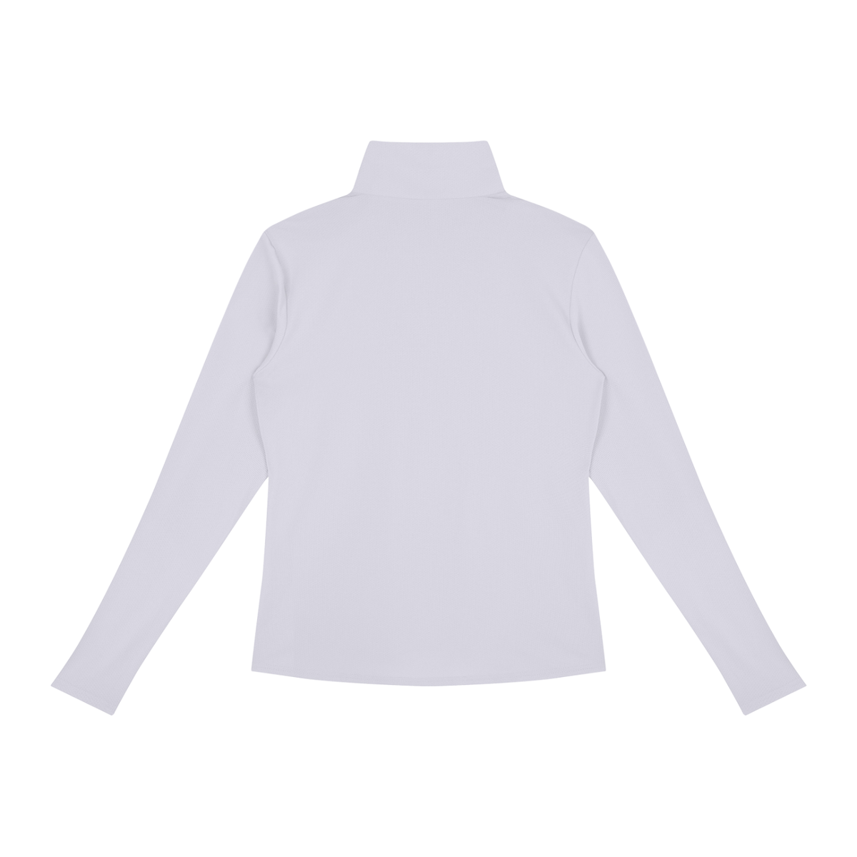 Women's Quarter-Zip Yoga Pullover in light purple, alternate angle