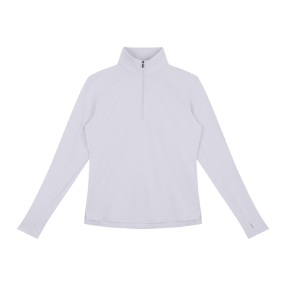 Women's Quarter-Zip Yoga Pullover in light purple