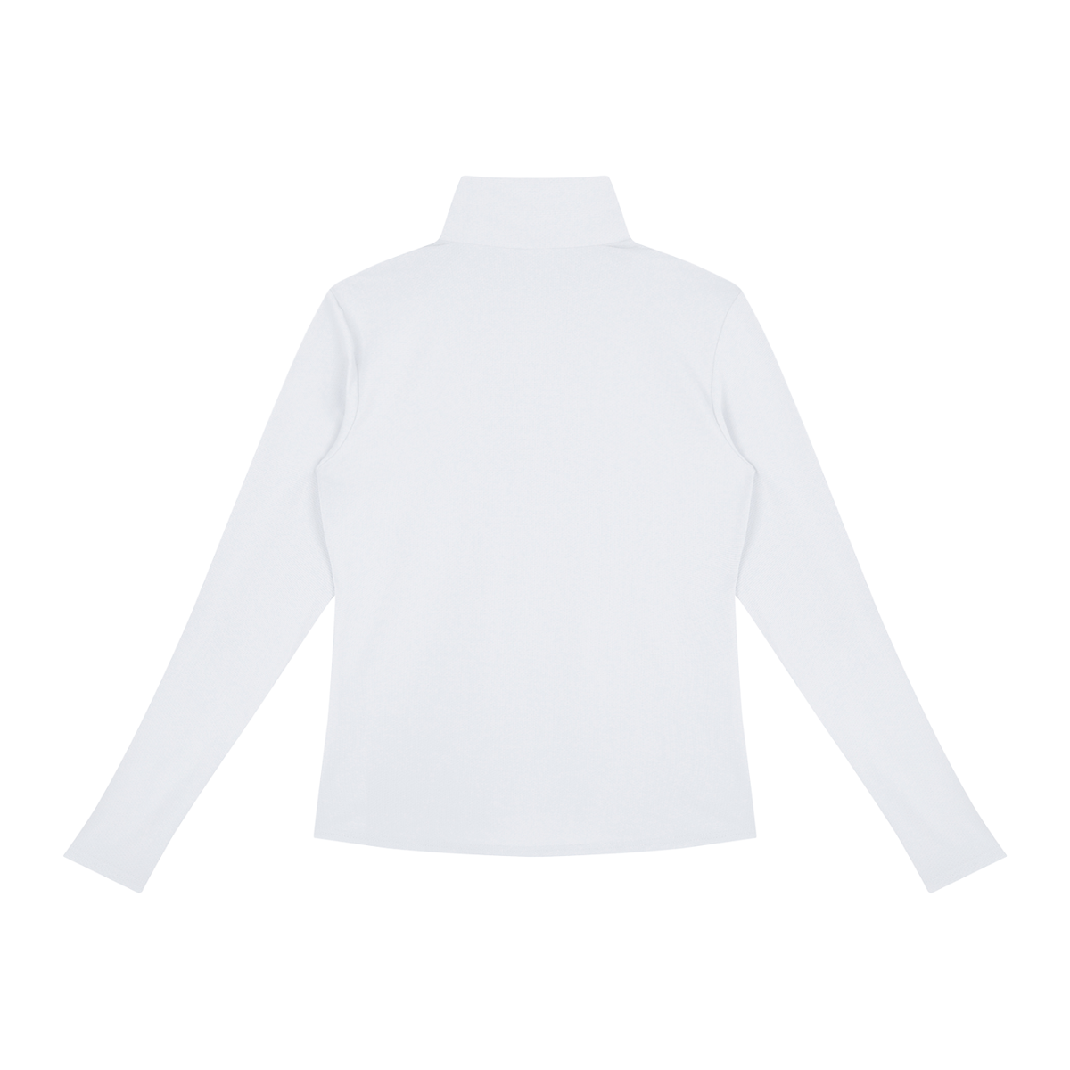 Women's Quarter-Zip Yoga Pullover in white, alternate angle