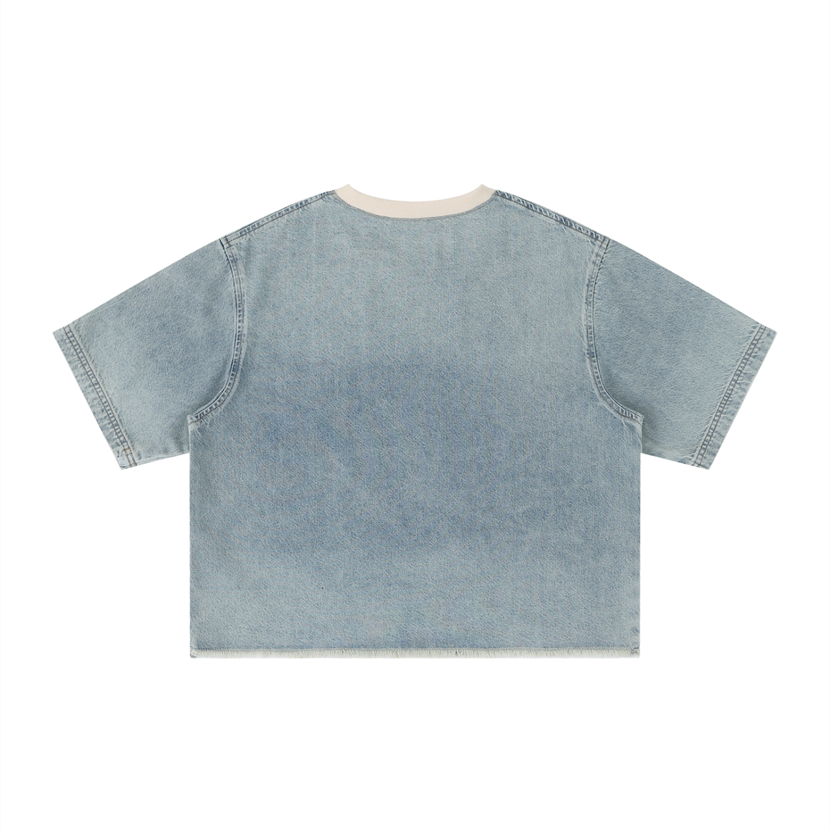 Unisex vintage-wash boxy tee with a raw hem with a sleeping black cat on an open book among flowers, Quiet Minds Grow, Wild Stories front print