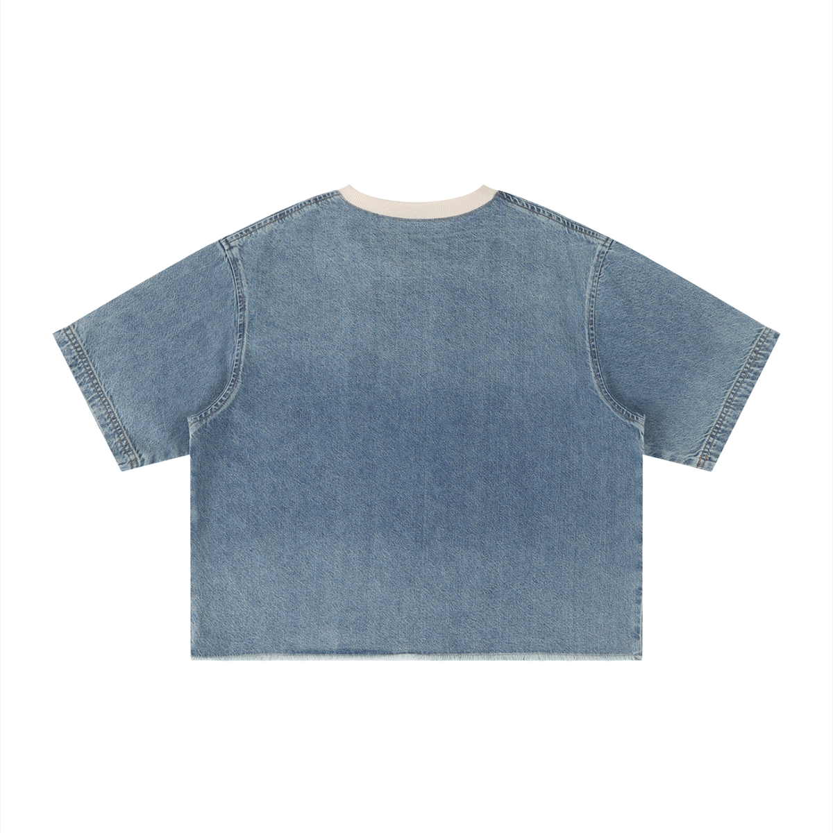 Unisex vintage-wash boxy tee with a raw hem with a sleeping black cat on an open book among flowers, Quiet Minds Grow, Wild Stories front print