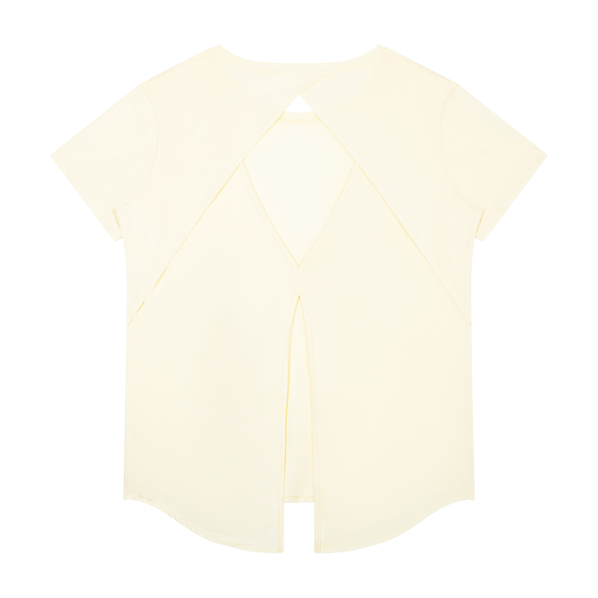 Women's Raglan Training T-Shirt in apricot, alternate angle
