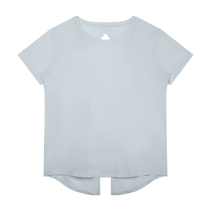 Women's Raglan Training T-Shirt in gray blue