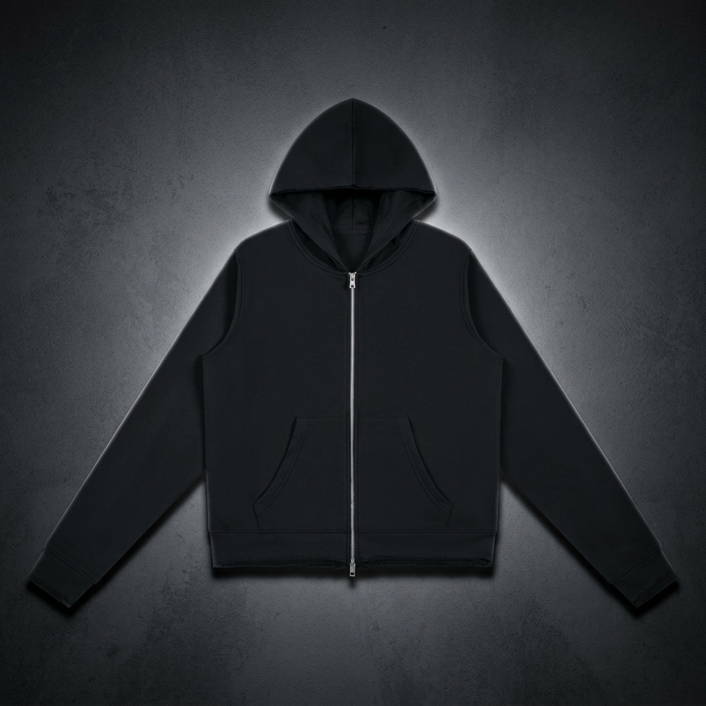 Women's Raw Edge Full Zip Hoodie, view 1