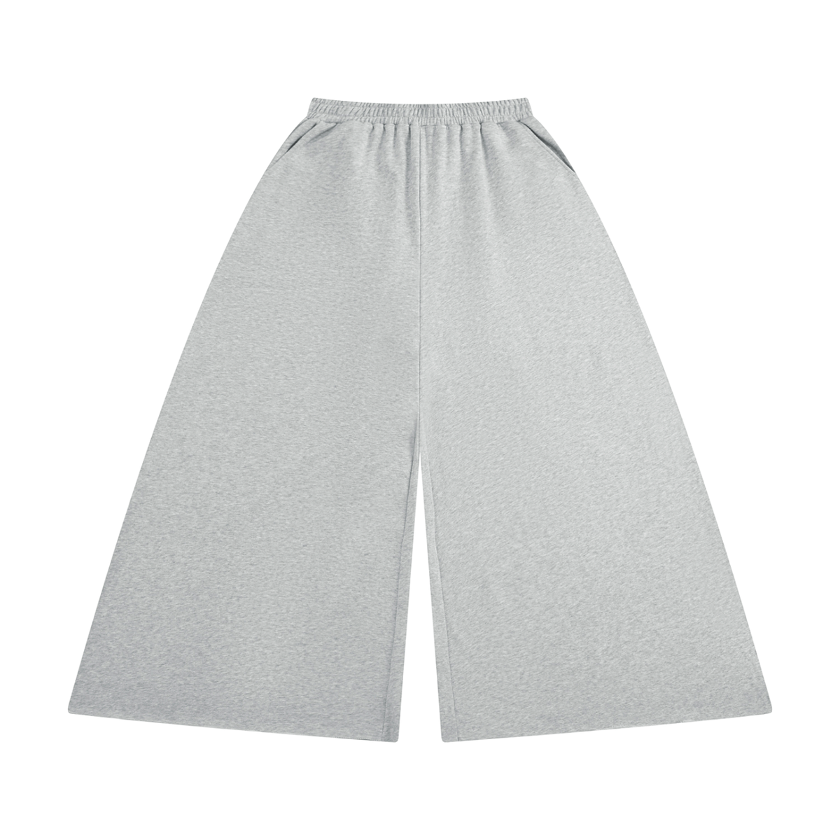 Women's Raw Edge Wide Leg Sweatpants in flower gray