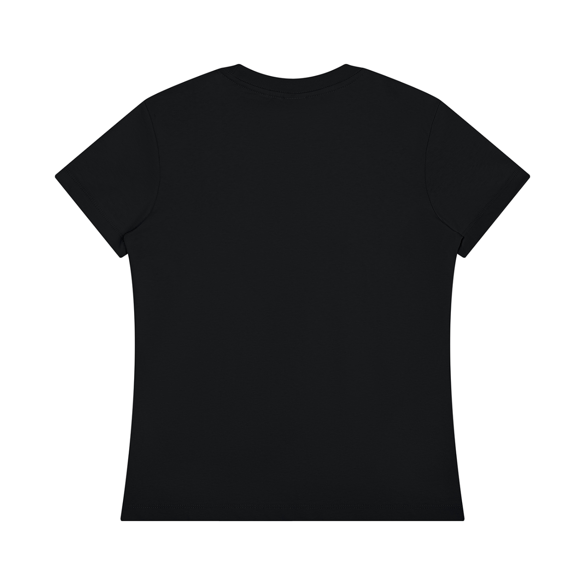 Women's Regular Fit Crewneck T-Shirt in black, alternate angle