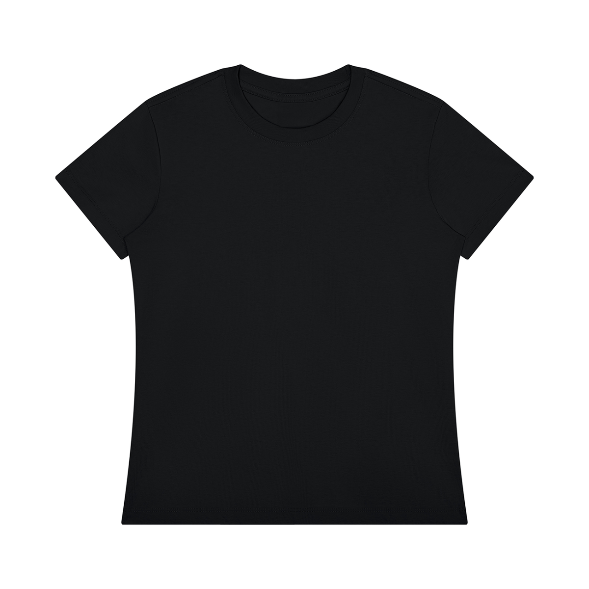 Women's Regular Fit Crewneck T-Shirt in black