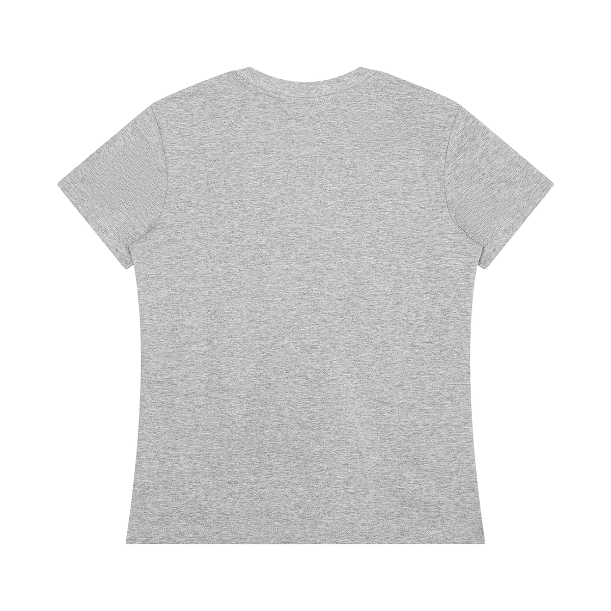 Women's Regular Fit Crewneck T-Shirt in flower gray, alternate angle