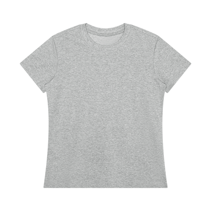 Women's Regular Fit Crewneck T-Shirt in flower gray