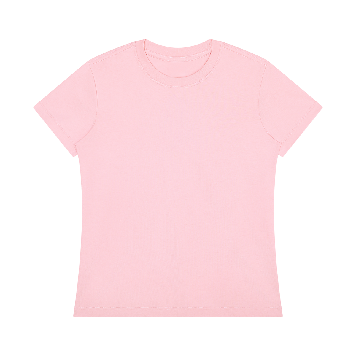 Women's Regular Fit Crewneck T-Shirt in light pink