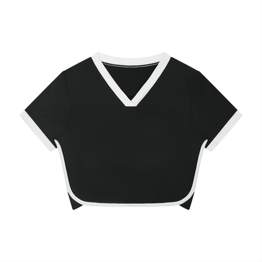 Women's Ringer Performance T-Shirt in black