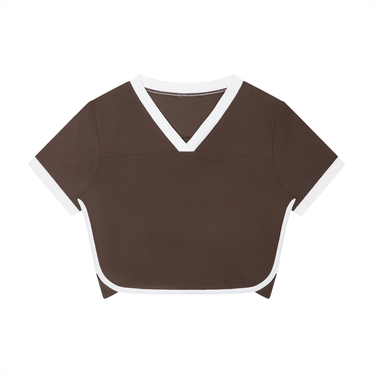 Women's Ringer Performance T-Shirt in coffee