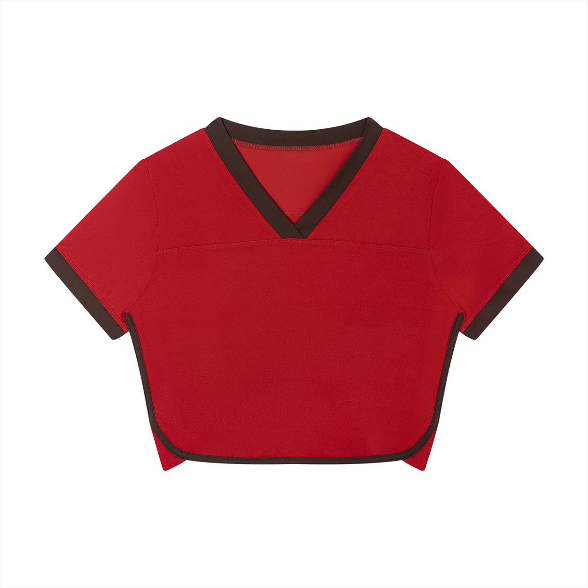 Women's Ringer Performance T-Shirt in red
