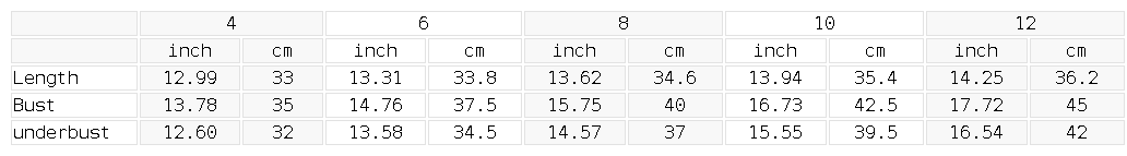 Size chart for the Women's Ruched Halter Yoga Tank Top