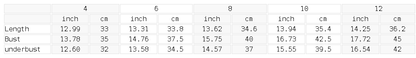 Size chart for the Women's Ruched Halter Yoga Tank Top