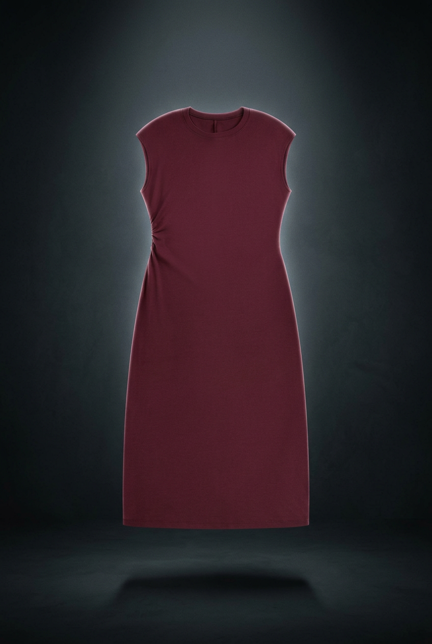 Women's Ruched Sleeveless Dress